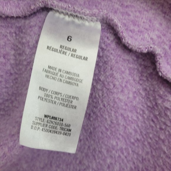 Nautica Girl's Purple Jacket with Pink Trim - Size 6 - Picture 6 of 13